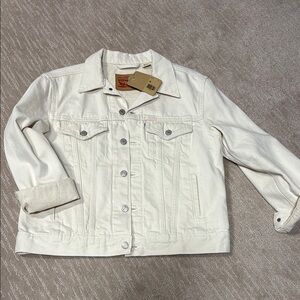 Levi's Womens Cream Denim Jacket